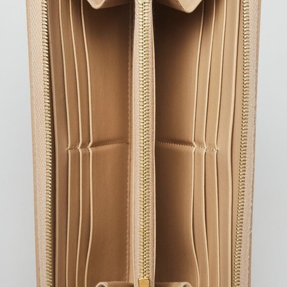 Celine Beige Pebbled Leather Zip Multifunction Wallet - Picture 9 of 9